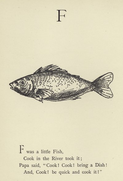 The letter F by Edward Lear